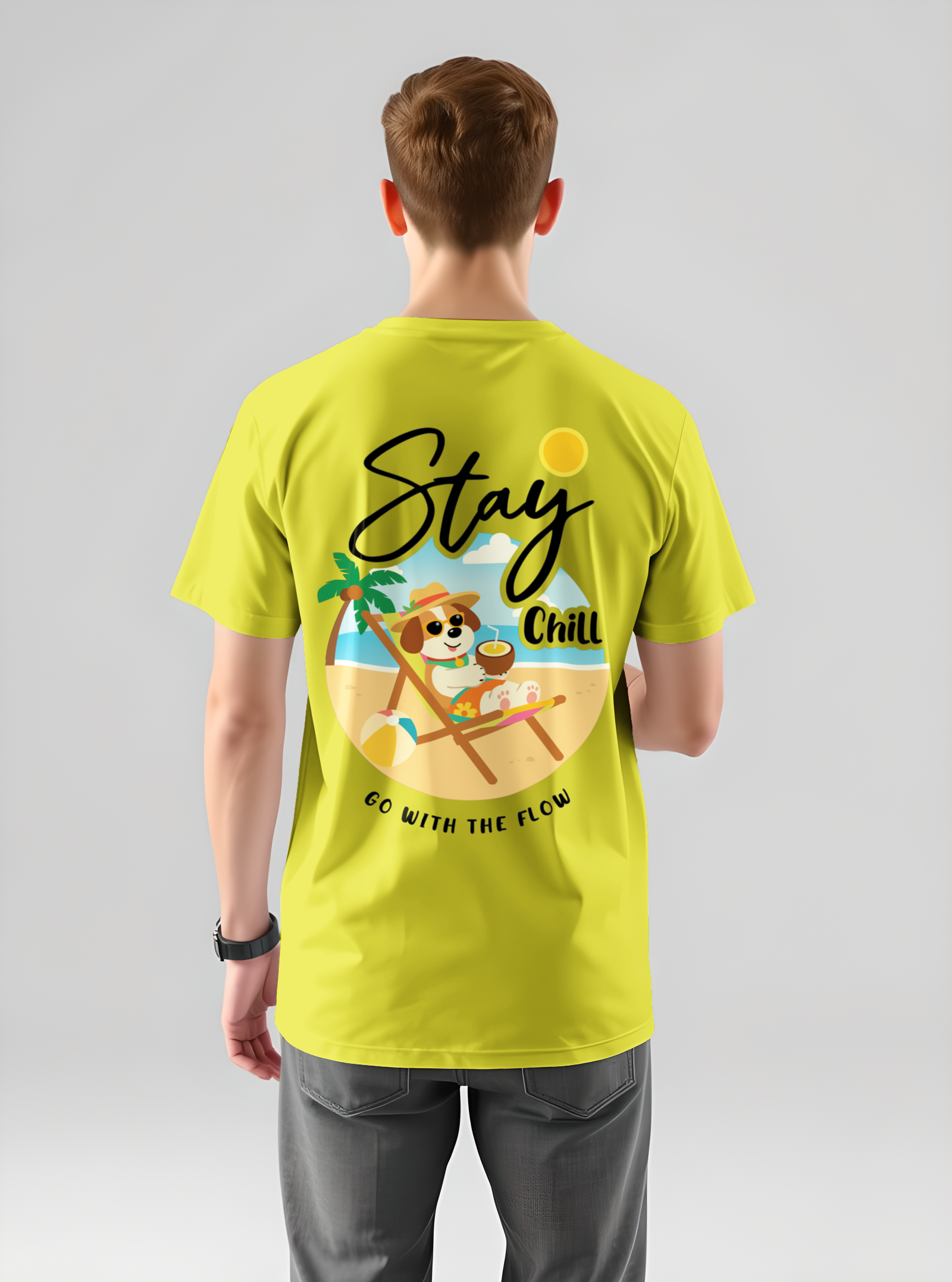 Stay Chill Printed T-shirt – Oversize Fit