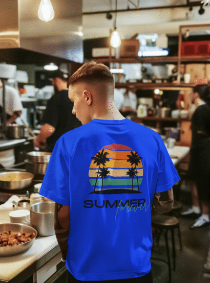 Summer Forever Graphic Printed  Pure Cotton T-Shirt