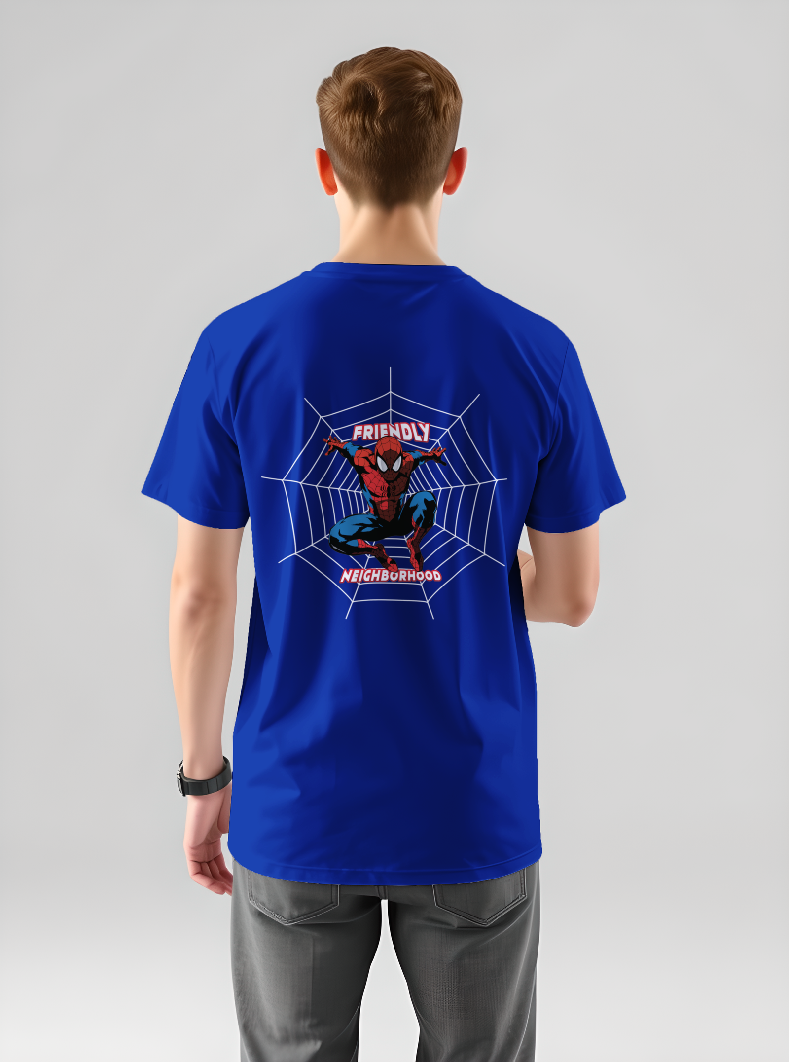 Spidermen Printed Pure Cotton T-Shirt