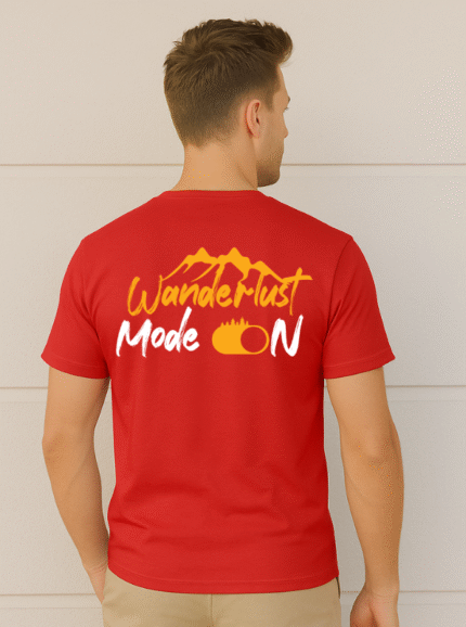 Wanderlust Mode ON – Mountain Adventure Graphic T-Shirt